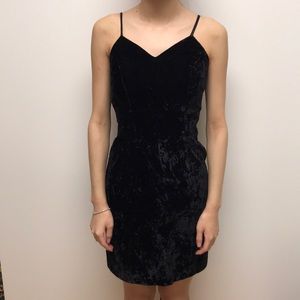 CDC Black Vintage Velvet Dress